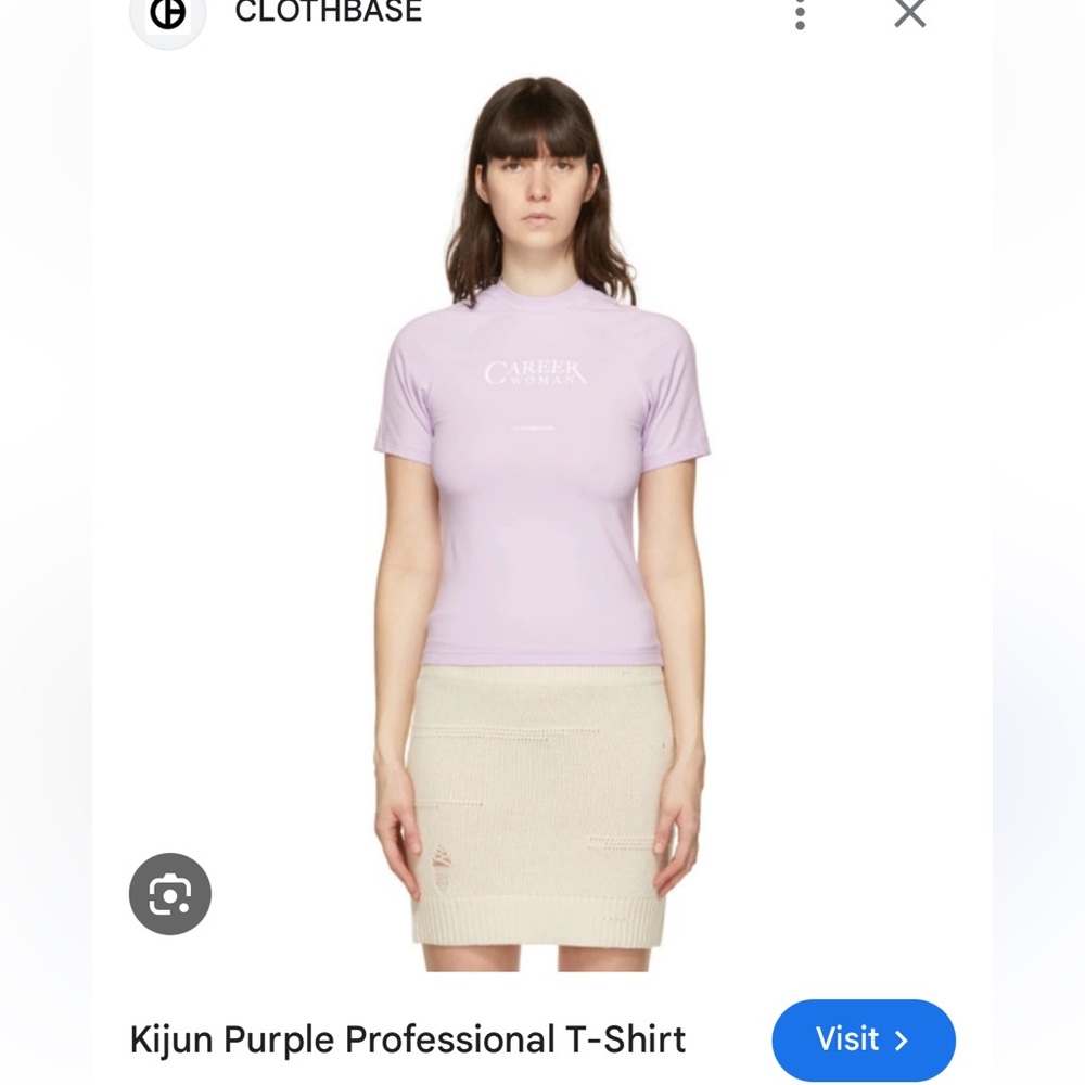 Kijun Purple Baby Tee (Size M) (Brand New)